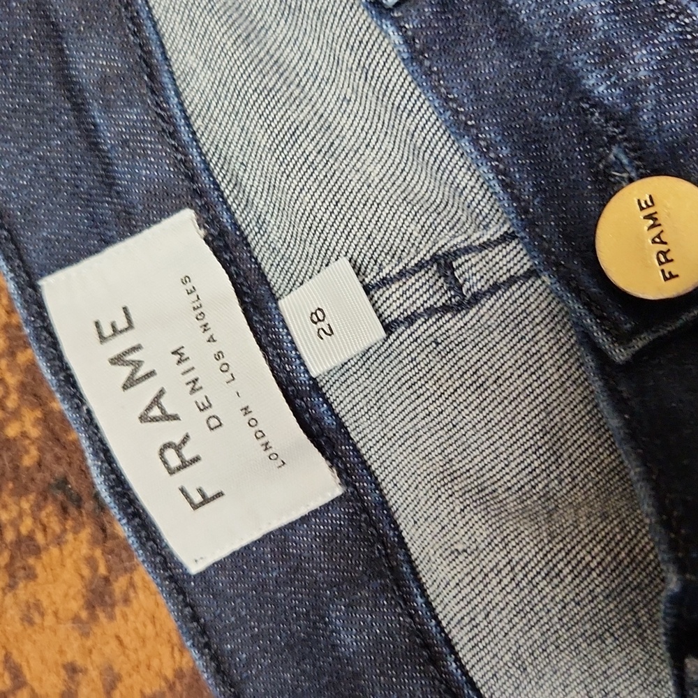 Frame Denim Dark Blue Skinny Jeans - Picture 3 of 10